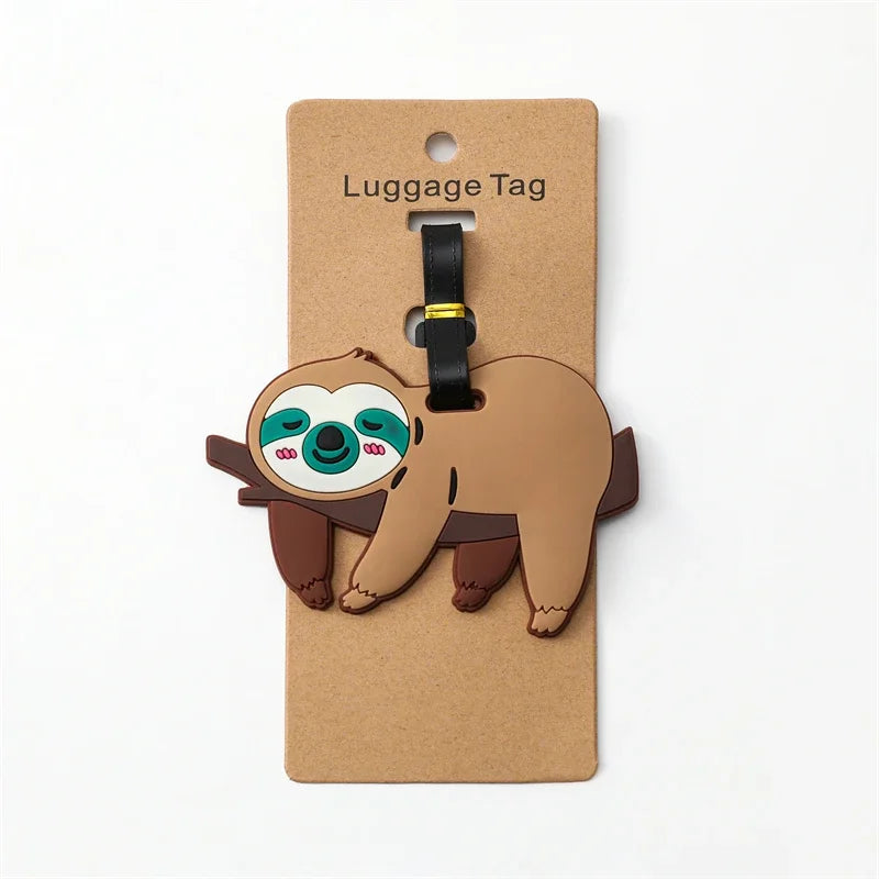 Travel Accessories Luggage Tag Creative Corgi &Cat Suitcase Fashion Style Portable Travel Hanging Tags and Anti Loss Signs