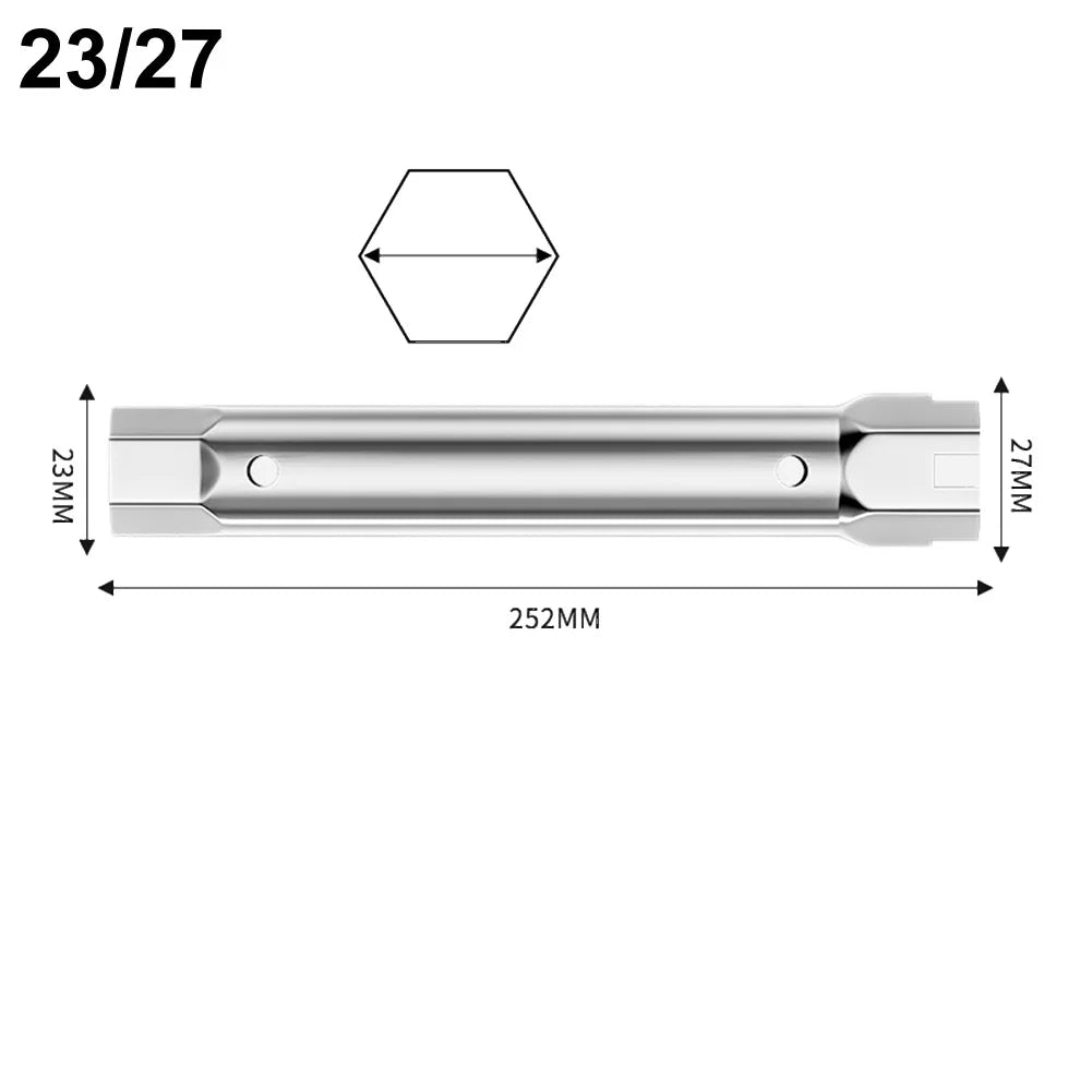 Shower Valve Socket Wrench Plumber Socket Wrench 23-27mm 34-40mm Double-Ended Tubular Spanner Tap Installation Wrench