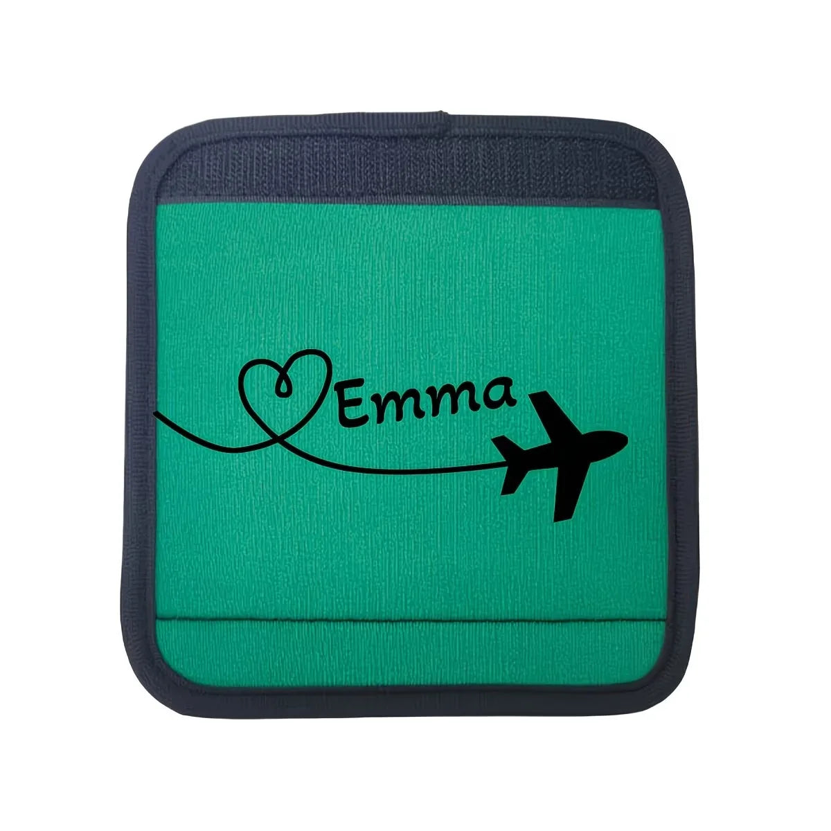 Custom Cover, Airplane Heart-Shaped Pattern Luggage Pole Cover, Custom Text Luggage Pole Cover, Personalized Holiday Gift