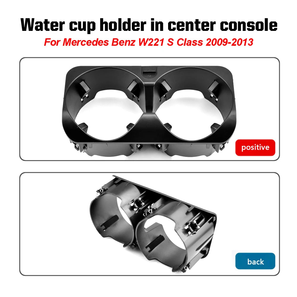 A2218130014 Cup Drinks Holders and Armrest Tray Coin Box For Mercedes-Benz S300 S350 W221 V221 CL 2009 2010 2011 2012 2013-2015