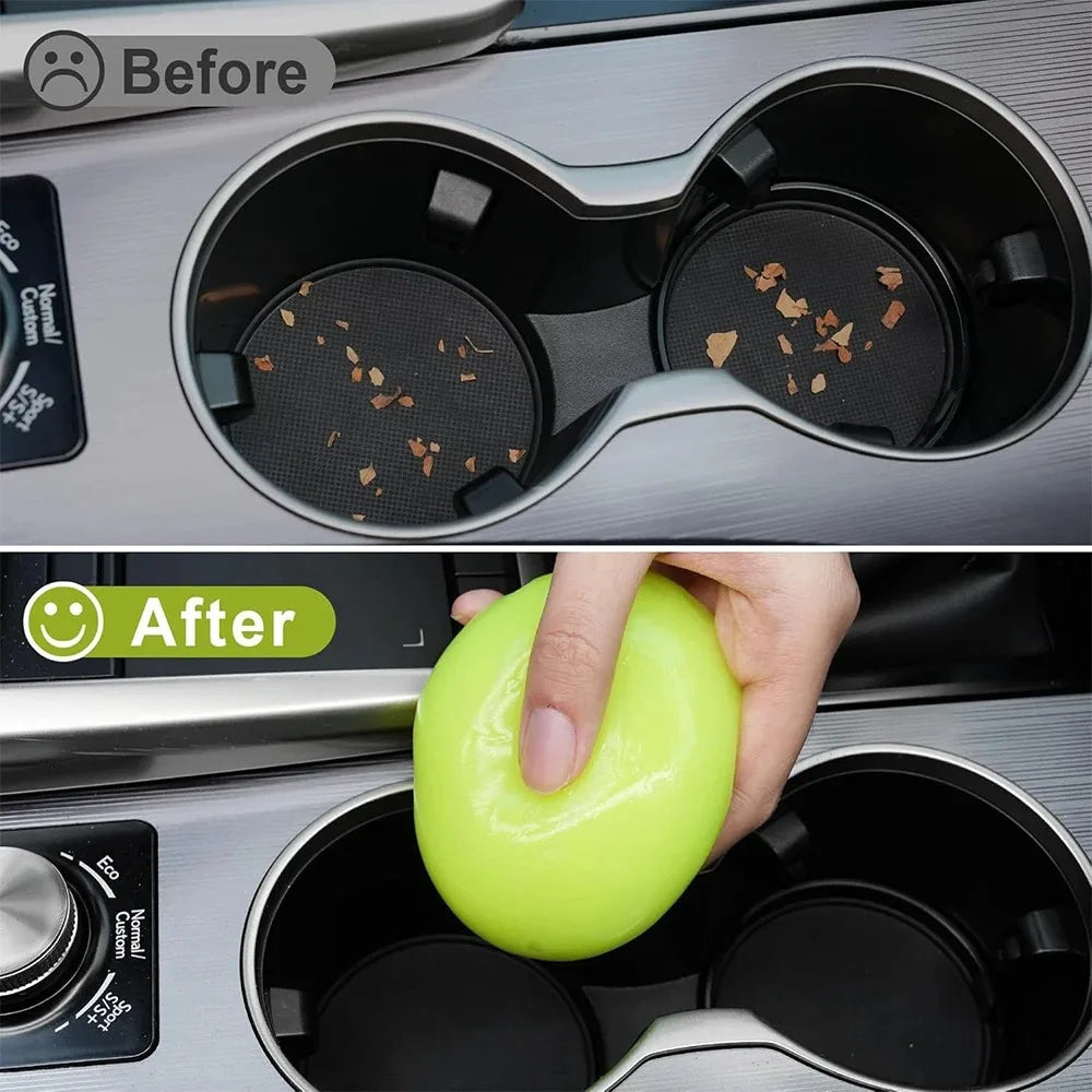 160g Car Cleaning Gel Air Vent Computer Keyboard Dirt Dust Remover Slime Magic Mud Antibacterial and Universal Glue Wash Tool