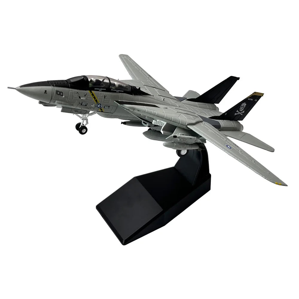 1:100 Scale US F14 F-14 Tomcat Fighter Metal Airplane Plane Aircraft Model Gift