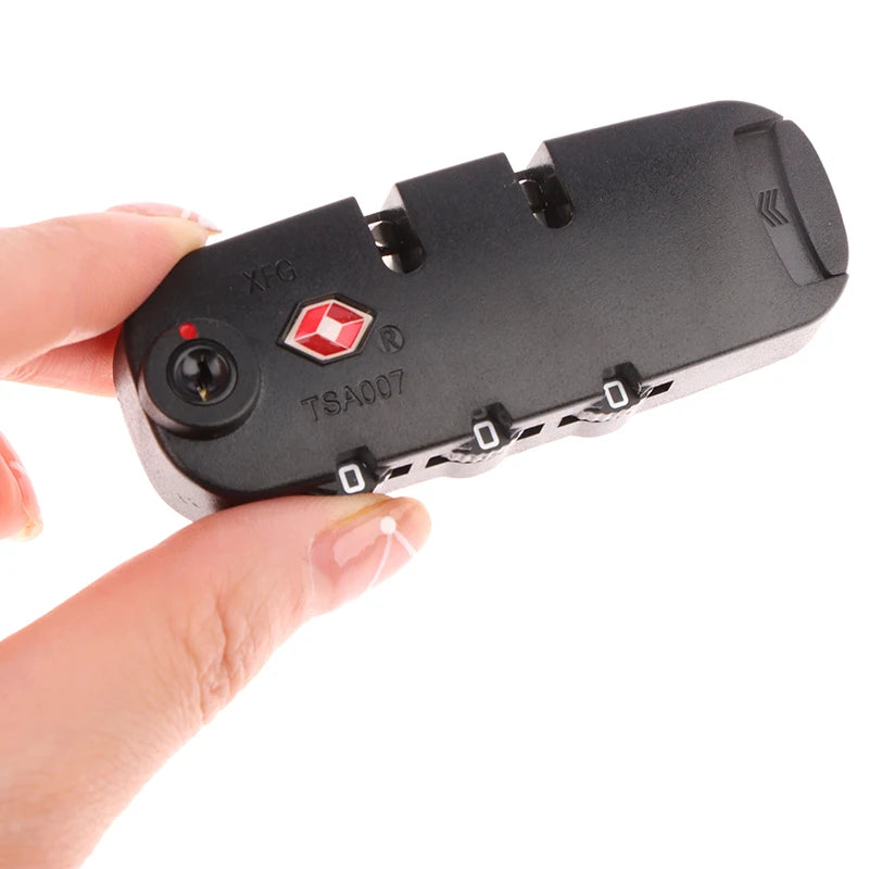TSA 3 Digit Combination Security Padlock Fixed Password Lock Travel Suitcase Luggage Cabinet Locker Accessory