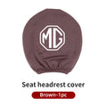 Car Black Seat Cover Headgear Headrest Covers Decoration For Morris Garages MG 3 5 6 7 HS ZS GS Hector TF GT ZR RX5 RX8 350 550