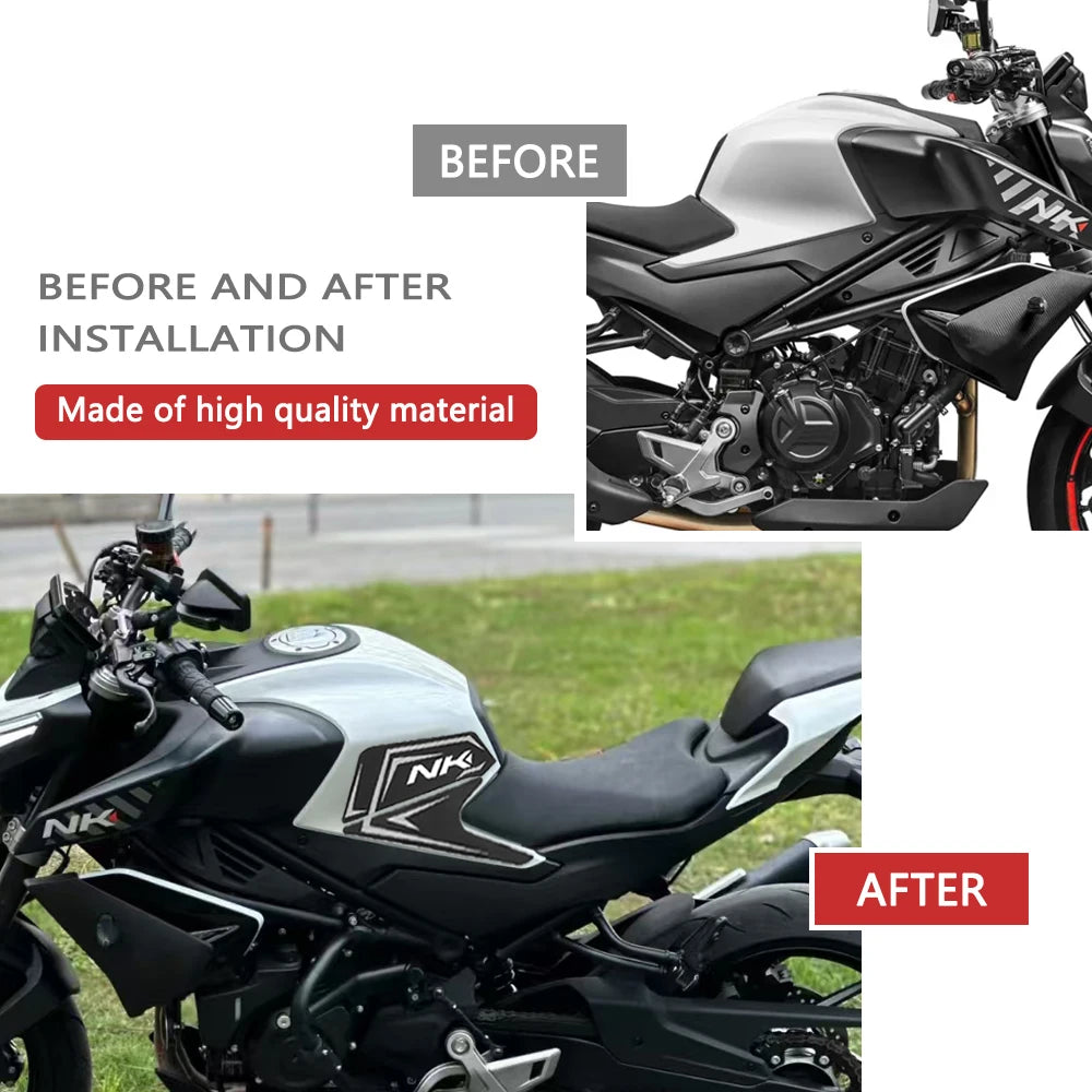 Motorcycle side fuel tank pad FOR CFMOTO 450NK NK450 450 NK CF450 2024 Tank Pads Protector Stickers Knee Grip Traction Pad