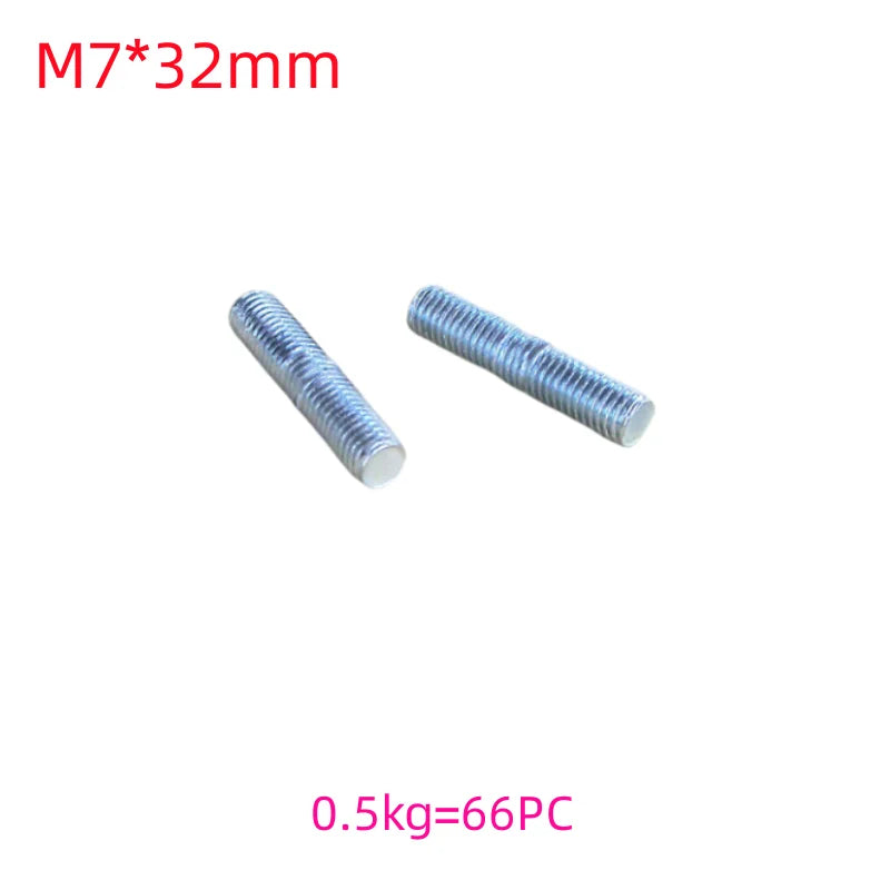 Motorcycle car exhaust pipe screw muffler interface cylinder block screw column bolt M6 to 8 to 10 M7 8mm double headed threaded