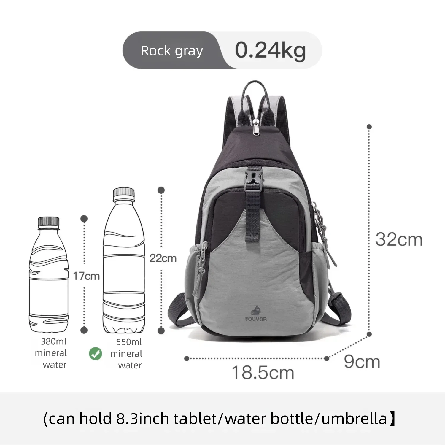 FOUVOR Women Sports Backpacks Lightweight Multi-Functional Small Cycling Hiking Outdoor Travel Crossbody Shoulder Bag 3068-20