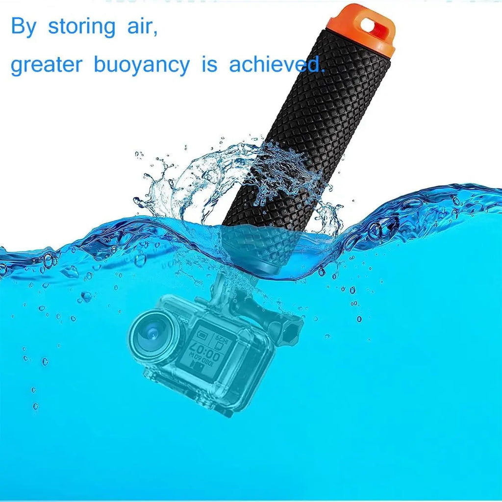 Waterproof Handheld Underwater Sport Selfie Stick Monopod Pole Floating Hand Grip Diving Handle Tripod Mount for HD Geekpro