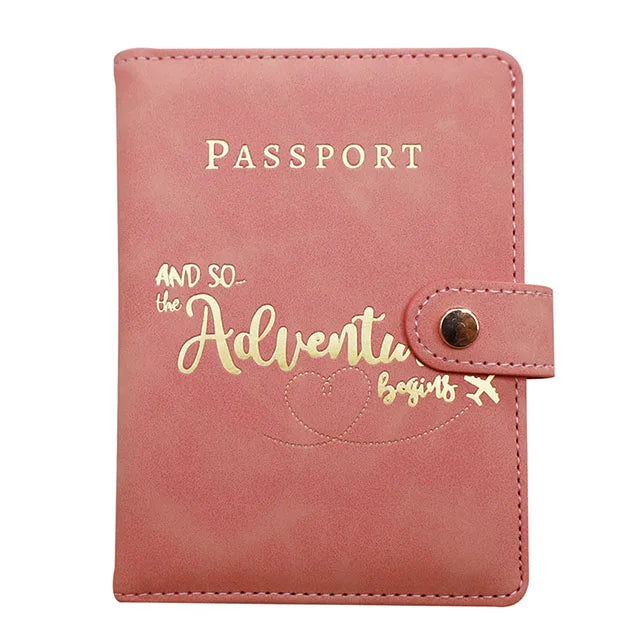 Personalized Passport Holder Wallet, Portable Travel Passport Cover Case, Men Women Travel Document Accessories