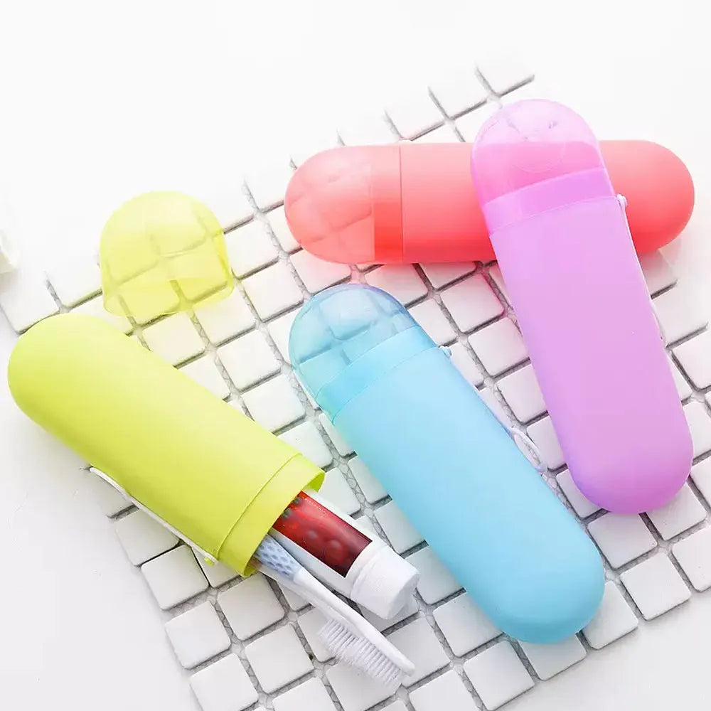 1PC Travel Convenience Toothbrush Box, Toothbrush Box, Toothpaste Comb, etc. Suitable for Personal Care Toothbrush Travel Contai