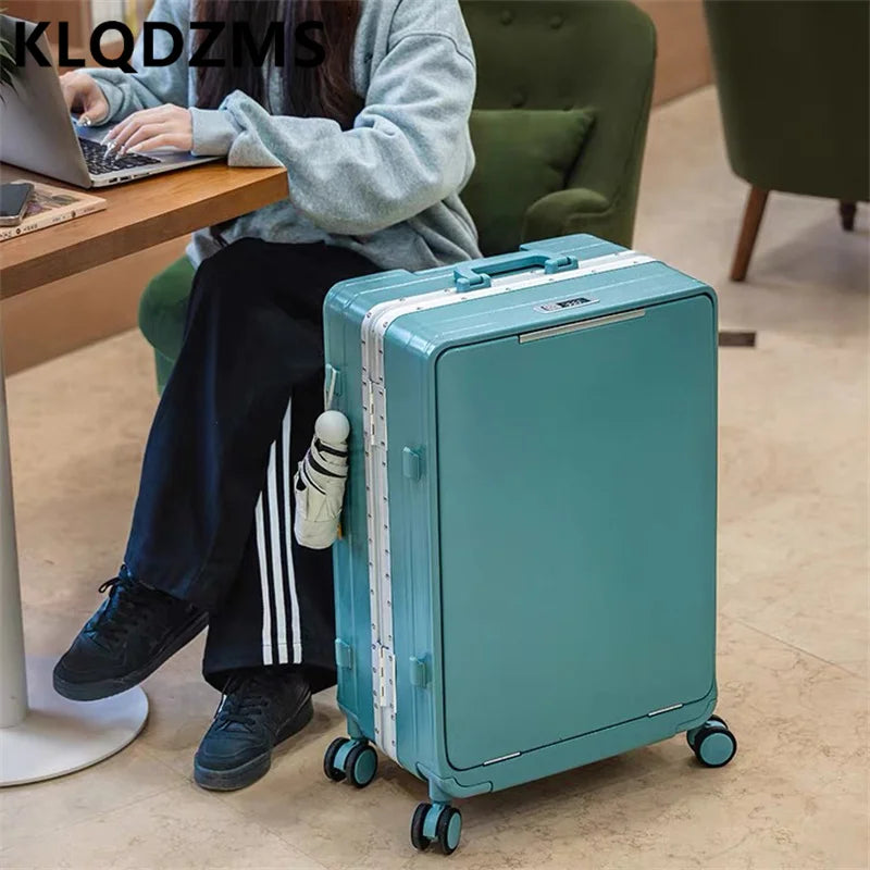 KLQDZMS High Quality Luggage 20 Inch PC Boarding Suitcase 24”26 Inch Large Capacity Luggage Men's And Women's Universal Luggage