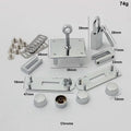 1Set Fashion Metal Bag Locks Clasp Bag Lcok Set For Handbags Purse Tote Closures Snap Clasps DIY Hardware Case Bag Accessories