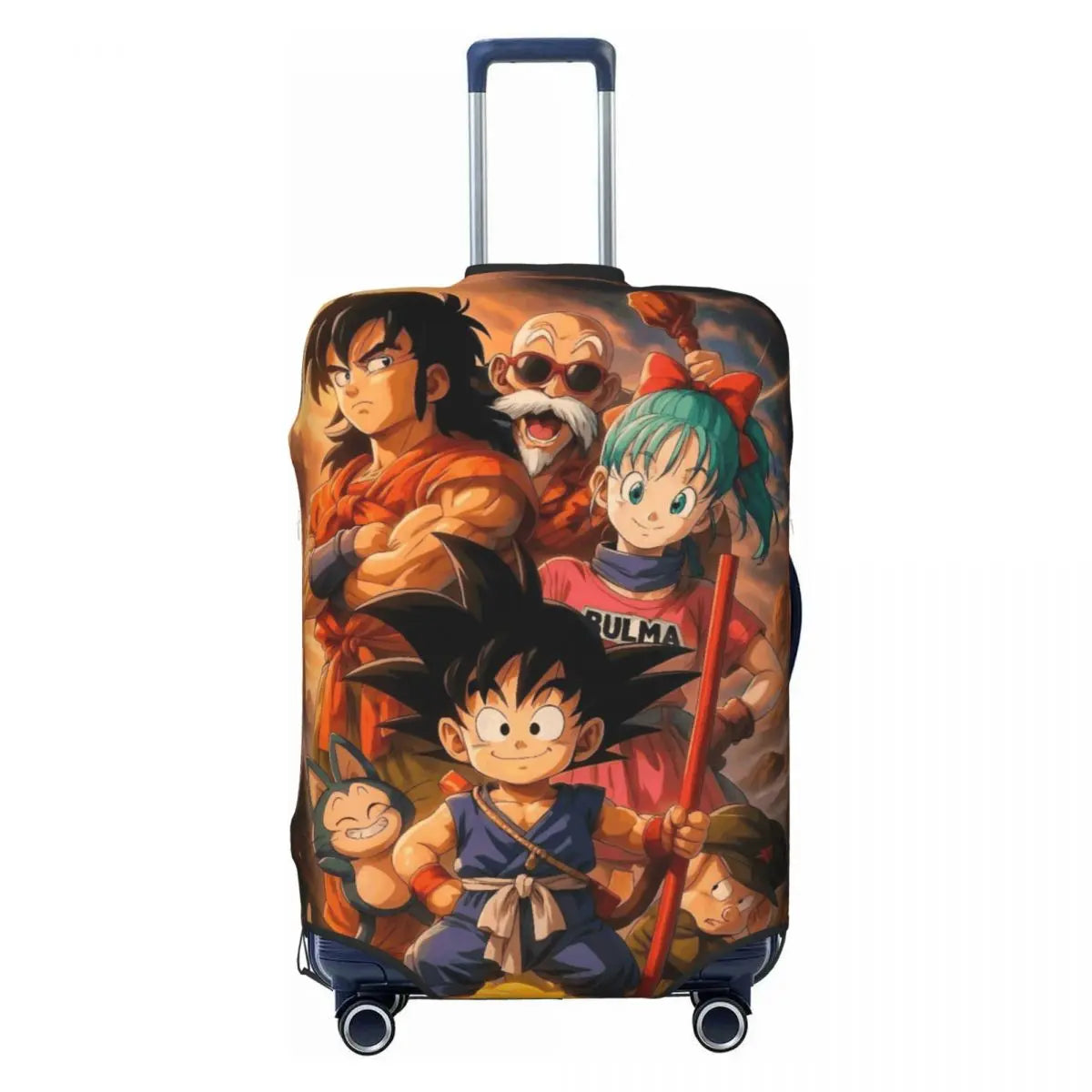 Kid Goku With Dragon Balls Dragon Ball Suitcase Cover Travel Flight Practical Luggage Accesories Protector