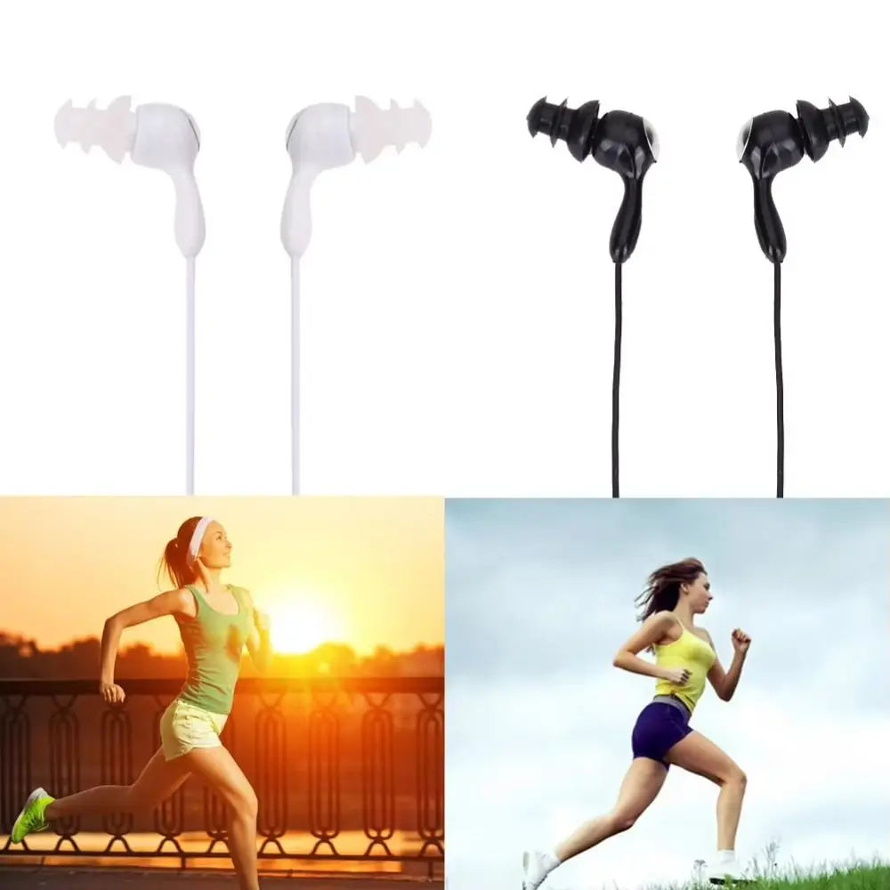 Swimming Waterproof IPX8 Wired Earphone In-ear 3.5mm Jack Headset Earbuds Portable Durable Music Earphones Diving