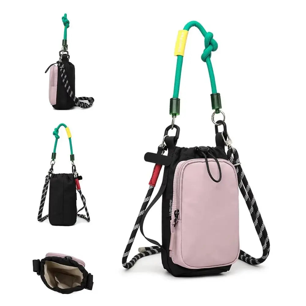 Lightweight Travel Crossbody Bag Waterproof Large Capacity Drawstring Bucket Bag Quick-drying Drawstring Closure