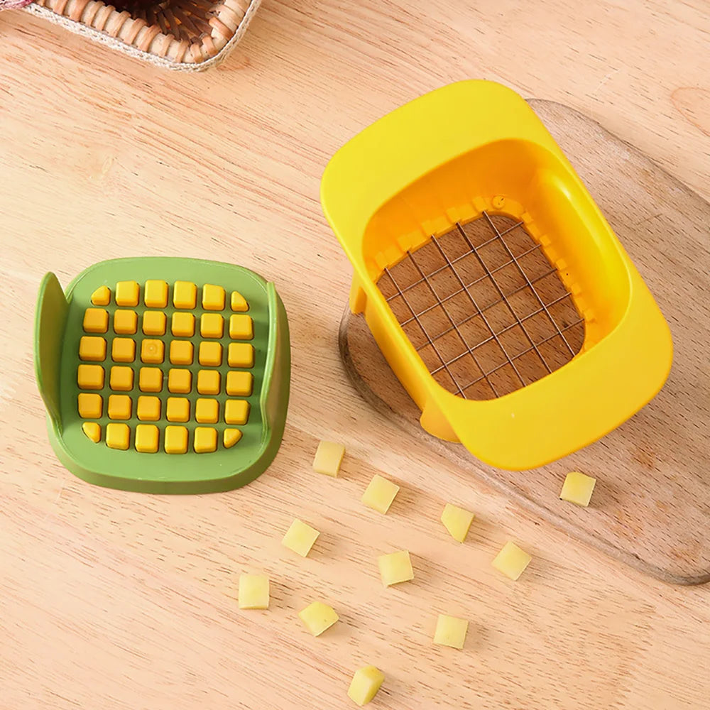 Hand Press Vegetable Dicer Outdoor Cucumber Slicer Fruit Cutter Picnic Supplies - Portable Shredder for Camping