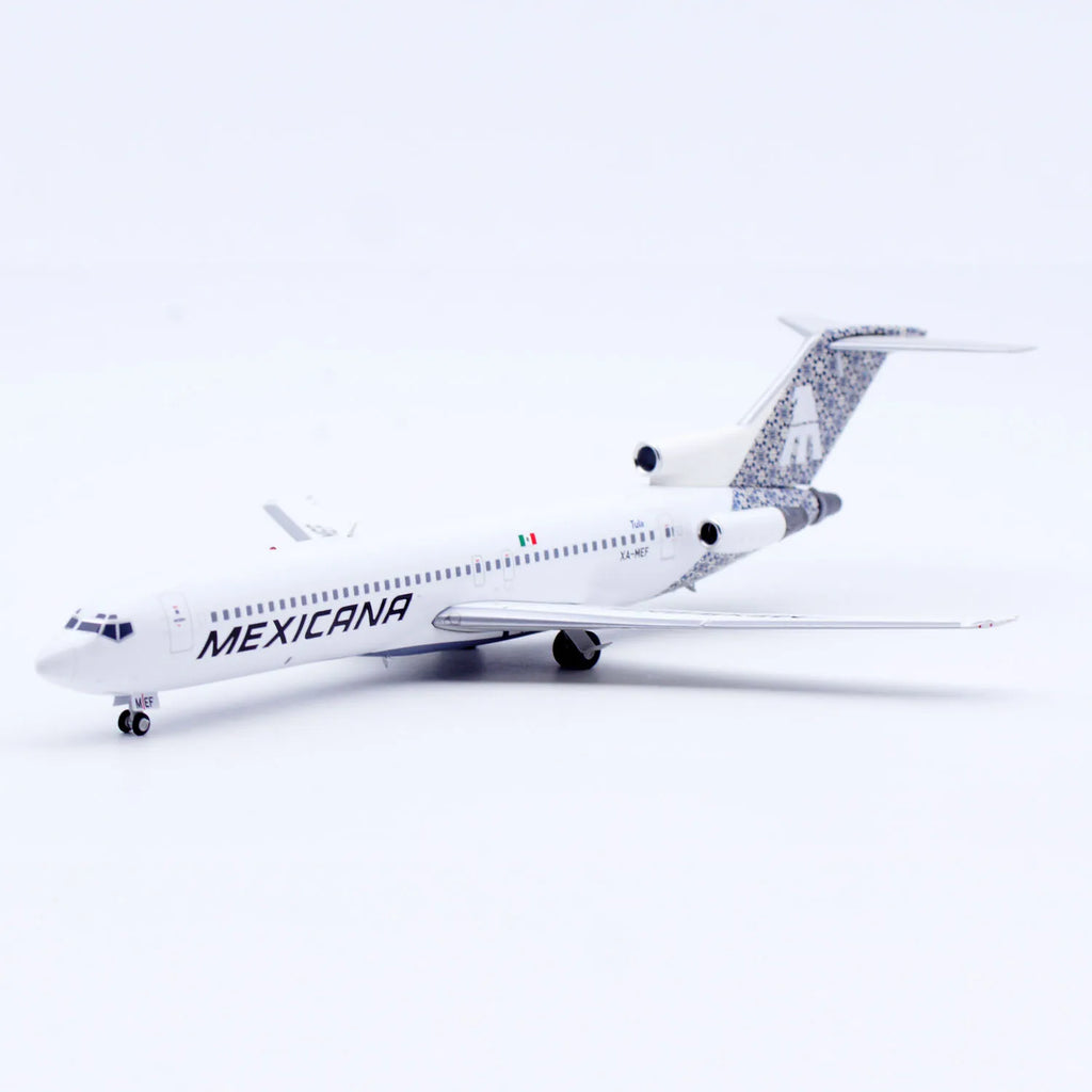LH2392 Alloy Collectible Plane Gift JC Wings 1:200 Mexicana Airlines Boeing B727-200 Diecast Aircraft Jet Model XA-MEF
