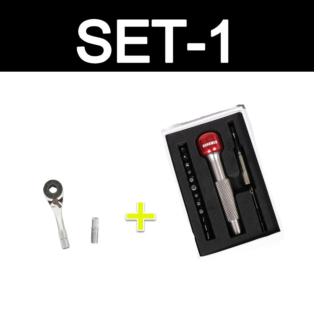Lollipop Multifunctional EDC Screwdriver Keychain Magnetic 1/4 Inch Hex Shank Adapter Portable Super Steel Bike Repair Tool