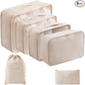 6pcs/Set Packing Cubes for Travel, Luggage Organizers with Shoe & Toiletry Bags, Lightweight Suitcase Organizer for Carry-On, Washable Laundry Bags