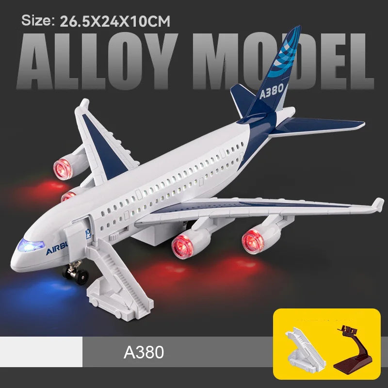 1:32 China Eastern Sichuan Airlines Aircraft Model Toy Music Light Pull Back Foldable Front Wheels Airplane Models Kids Gifts