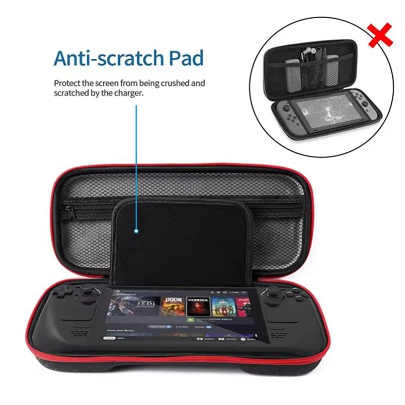 X12A-Carrying Case For Steam Deck, Shockproof Hard Travel Protective Case For Steam Deck Console And Games Accessori