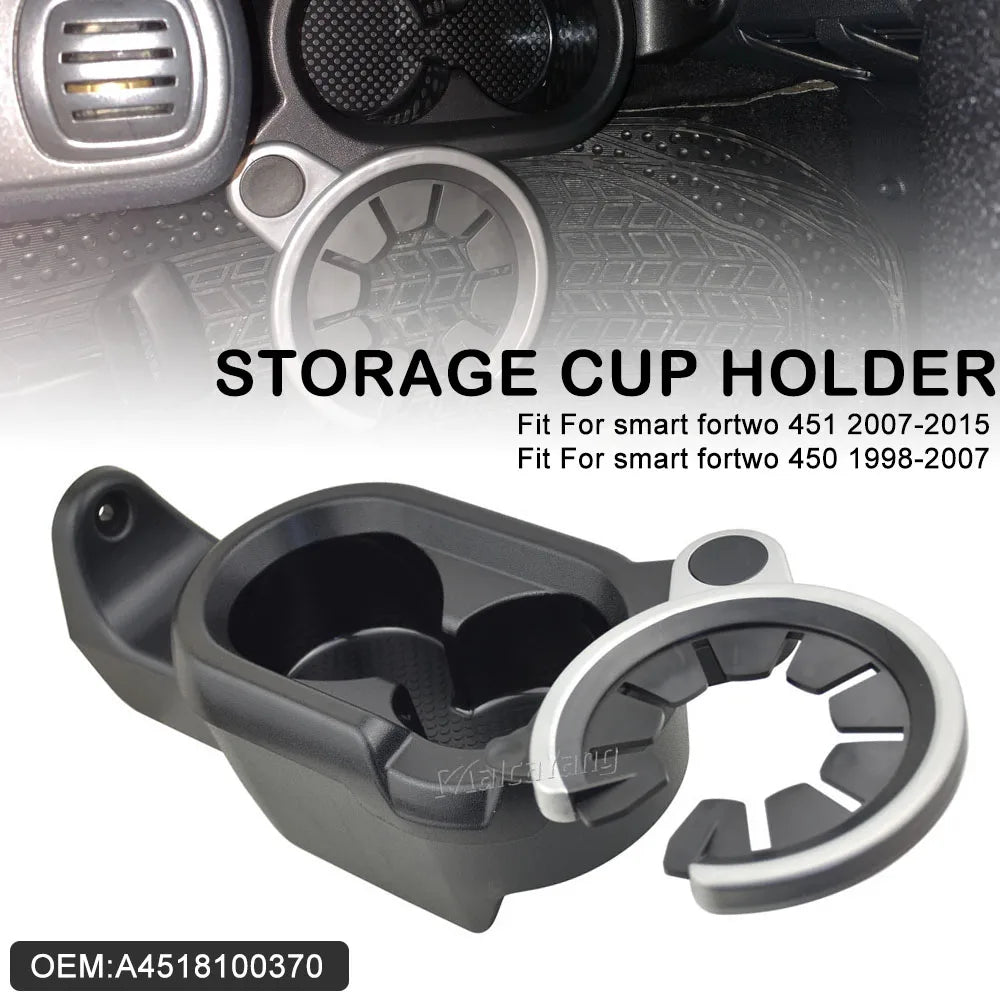 Drink Cup Holder Automotive Car Styling Interior Accessories For Mercedes-Benz Smart Fortwo 451 2007 2008 2009-2014 A4518100370
