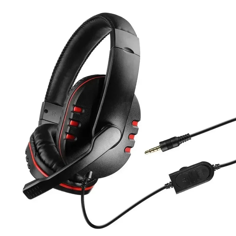 Headphones 3.5mm Wired Gaming Headset Earphones Music For PS4 Play Station 4 Game PC Chat computer With Microphone