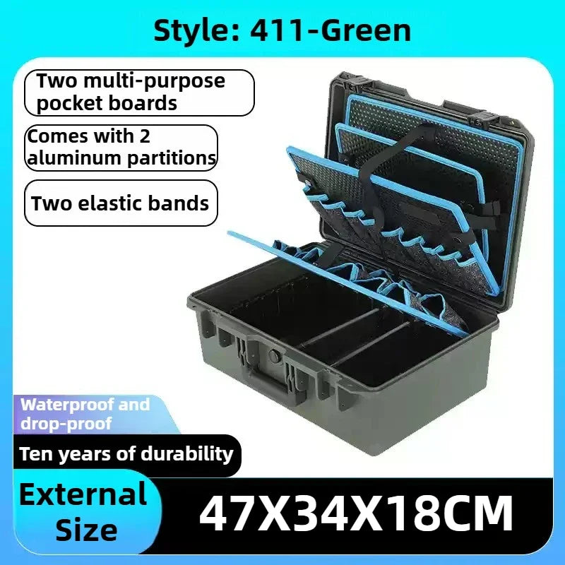 Portable Tool Case Electronic Toolbox Professional Organizer Box for Workers Multi-purpose Storage Cases Tools Accessories