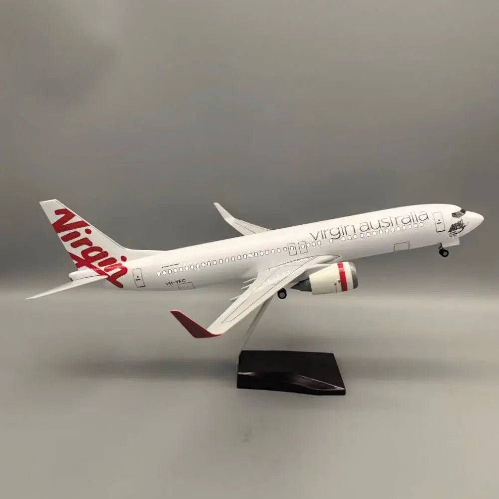 47CM Airplane Model Kits B737-800 Virgin Australia 737 1:85 Scale Miniature Plane Resin Diecast Airplanes Collected Gift Toys