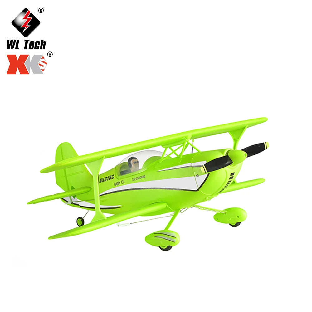 WLtoys A310 RC Biplane Plane 3D6G Remote Control Brushless Glider EPP Fixed-Wing Aircraft Model Stunt Airplane Toys for Kids