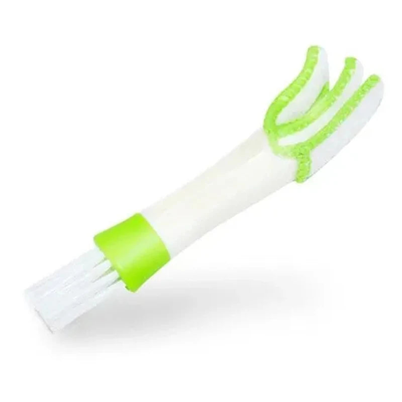 1/2Pcs Car Cleaning Brush Double-Use Air Conditioning Brush Dashboard Air Outlet Crevice Cleaning Brushes Car Interior Cleaning