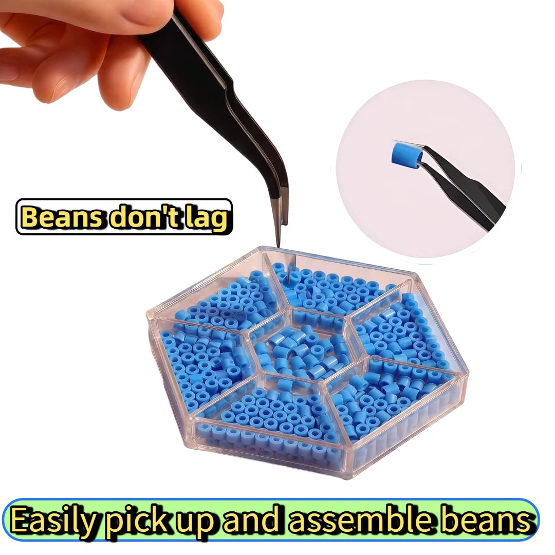 Circuit Board Repair, Stainless Steel Tweezers, Black, Bird's Nest Screening, Eyelashes, Nail Art Sequins, Bean Beads DIY Tool