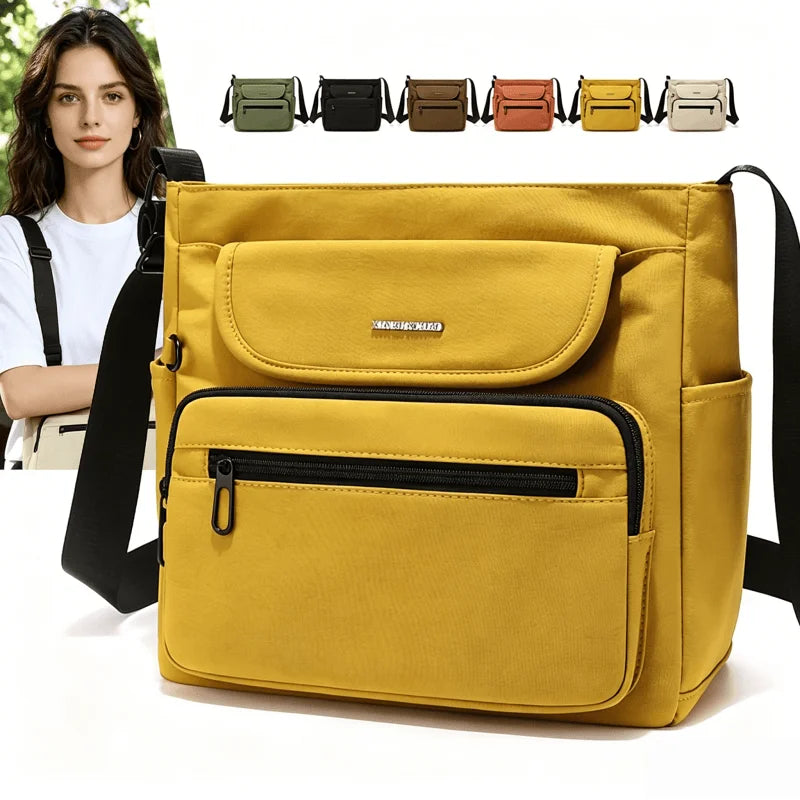 Women's Lightweight Nylon Handbag Crossbody Bag Large Capacity Multi-Compartment Casual Daily Tote Travel Tote Shoulder Purse