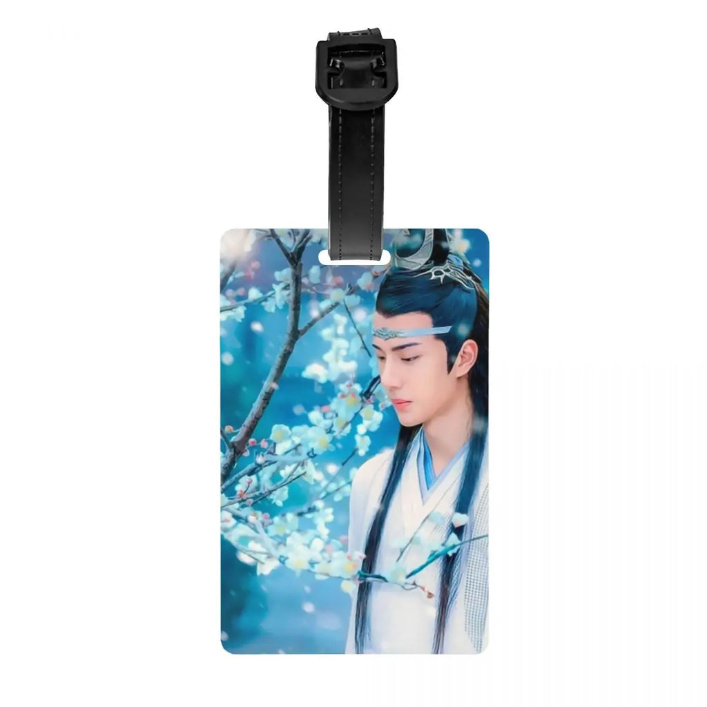 Custom Mo Dao Zu Shi Gusu Lan Logo Luggage Tag The Untamed TV Show Travel Bag Suitcase Privacy Cover ID Label