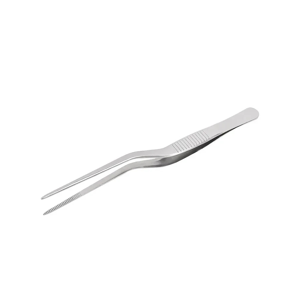 Kitchen Tongs Kitchen Utensil BBQ Tweezer Food Clip Kitchen Bar Chief Tongs Stainless Steel Portable for Picnic Barbecue Cooking