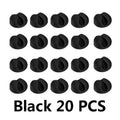 20PCS Cable Clip Winder Organizer Round Charger Cord Clips Desk Tidy Management Wire Adhesive Holder Clamp in Home Office Car