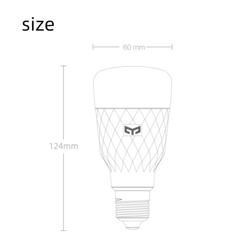 YEELIGHT Smart LED Bulb Colorful M2 Bluetooth Connection E26/E27 Dimmable 1700K-6500K Voice Control Compatible with Google Home