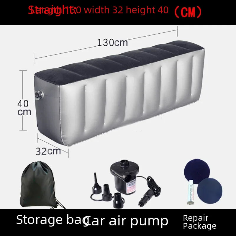 Inflatable Car Bed For Travel Suitable For Sedans Suvs Business Vehicles Rear Seat Sleeping Pad Footrest Filling Pad