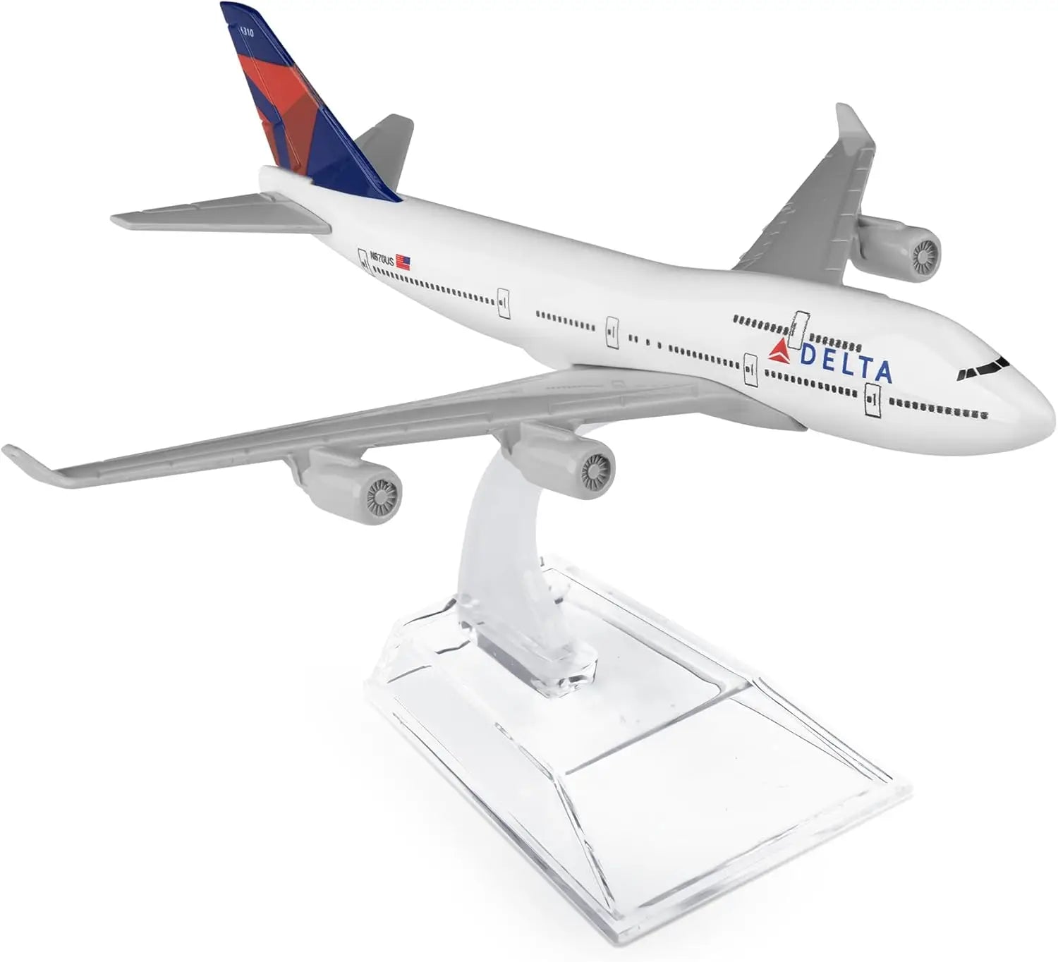 Multiple Simulation Of 747 Delta Airlines Aircraft Model 16cm Alloy Metal Toys Boys Kids Airplane Plane Decoration Orname