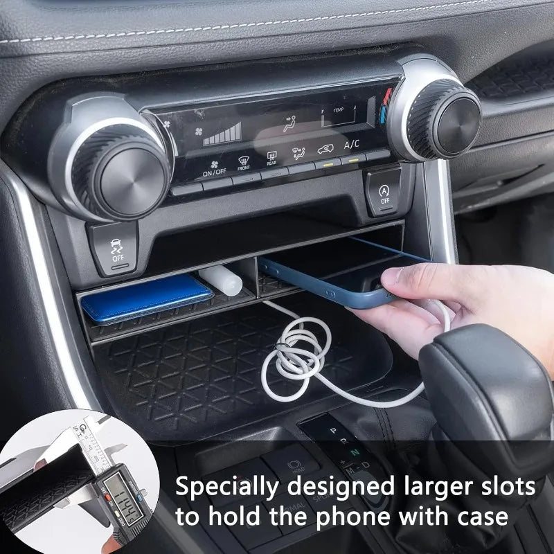Car Center Console Organizer Tray Auxiliary Storage Box for Toyota RAV4 2025 2024 2023 2022 2021 2020 2019 Accessories