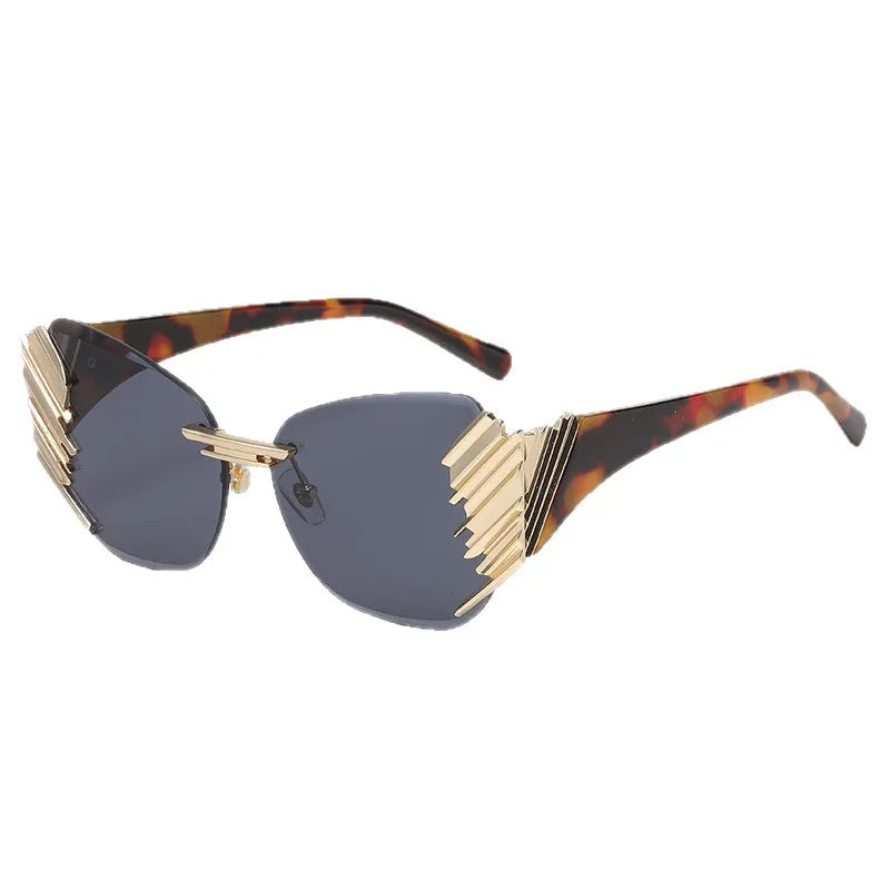 2026 Stylish Rimless Cut Edge Sunglasses Modern Trendy Framless Eyewear Unisex Versatile Fashion Shades Designed for Daily