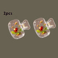2pcs Lovely Ladybug Travel Toothbrush Head Covers Protective Plastic Clip Covers for Travel Protector Case for Bathroom Camping