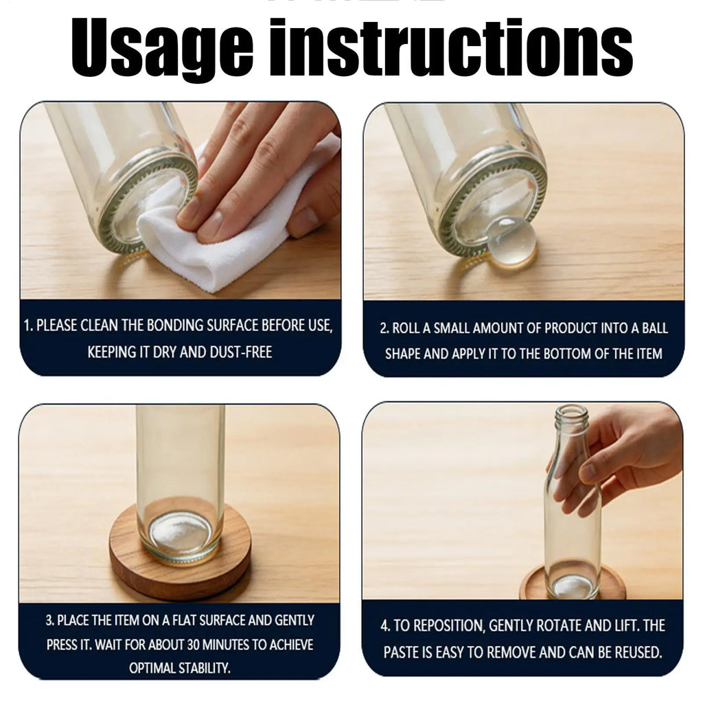 Clear Exhibit Gel Removable Prevent Vibration Strong Hold Putty Wax Museum Glue for Collectibles Antiques Artifacts Decorations