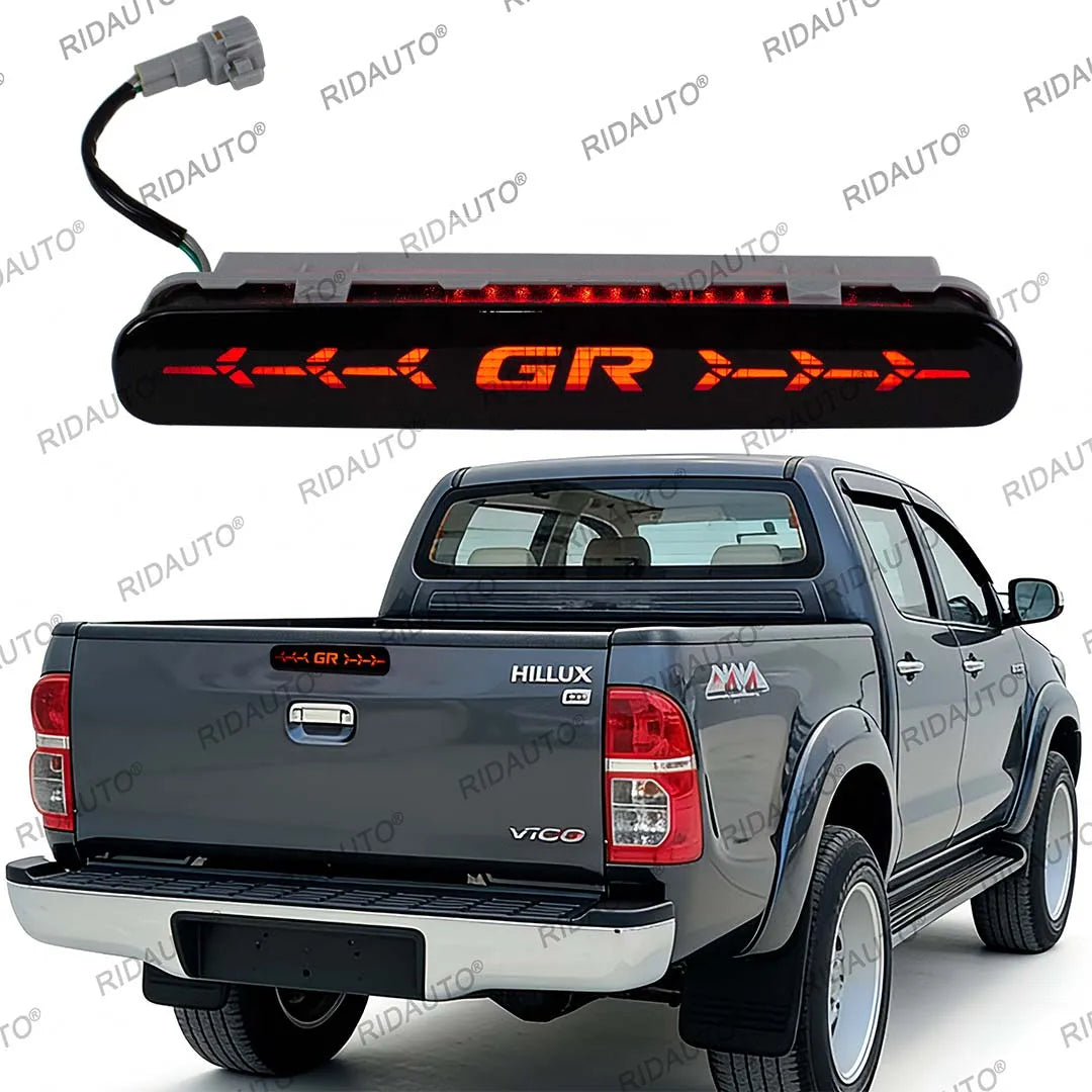 Third Brake Lamp Rear Tailgate Lights For Hilux Vigo 2008-2014 With GR LED Tailgate High Level Centre Brake Stop Signal Lights
