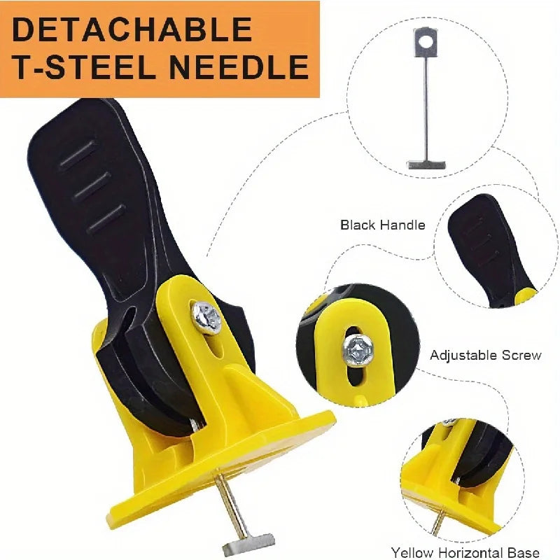 100/50Pcs Tile Leveling System Tools with T-Steel Needles Tile For Flooring Installation Professional Ceramic Tile Alignment Kit