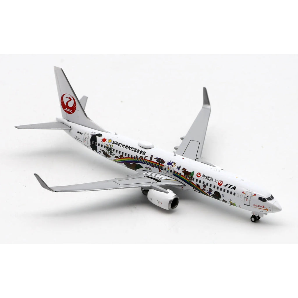 EW4738012 Alloy Collectible Plane Gift JC Wings 1:400 Japan TransOcean Air Boeing B737-800 Diecast Aircraft Jet Model JA11RK