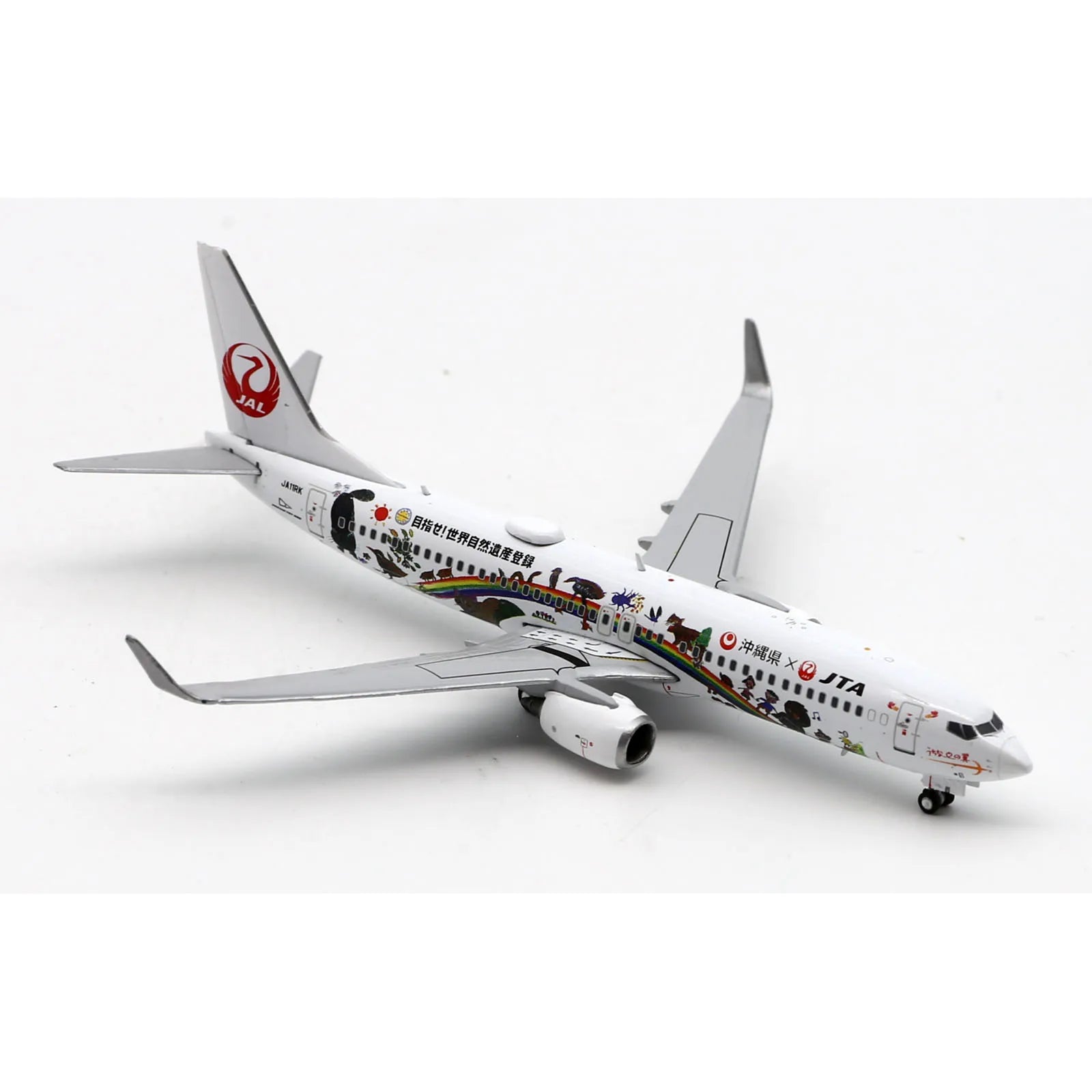 EW4738012 Alloy Collectible Plane Gift JC Wings 1:400 Japan TransOcean Air Boeing B737-800 Diecast Aircraft Jet Model JA11RK