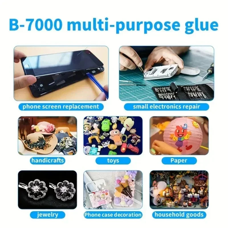 Multi-Purpose Clear Strong Glue Adhesive Universal Phone Repair Glue DIY Jewelry Makings Repair Glue B7000 Glue