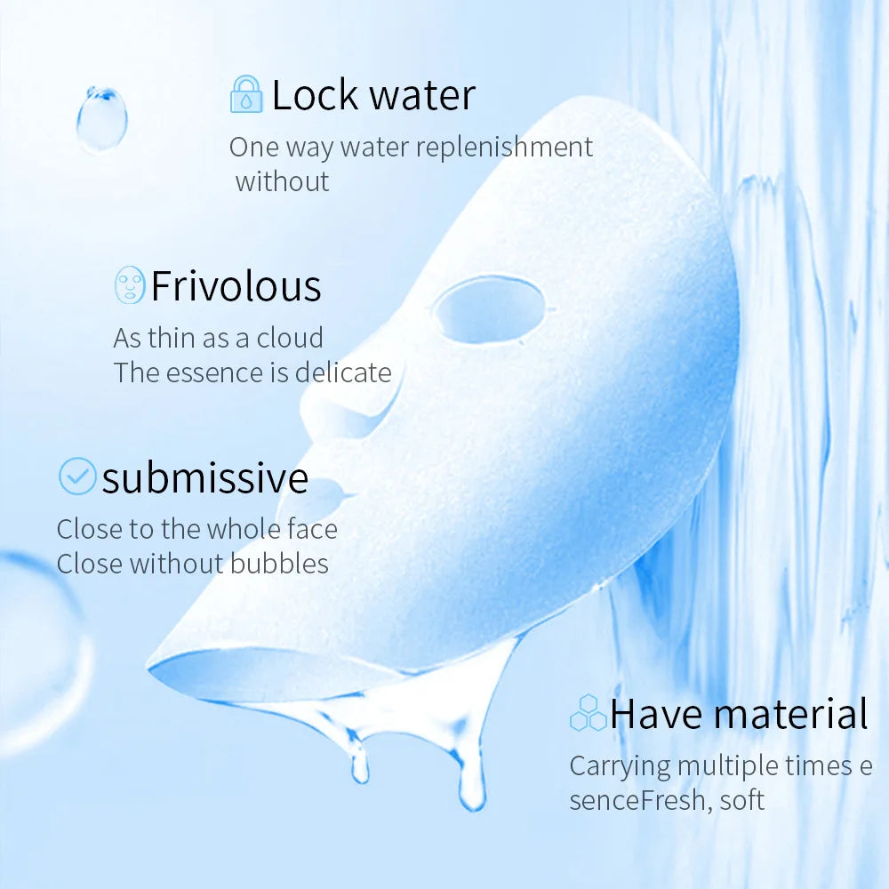20pcs BIOAQUA Moisturizing Face Mask Whitenting Facial skincare Anti-aging Wrinkle Hydrating Facial Sheet Mask Skin Care