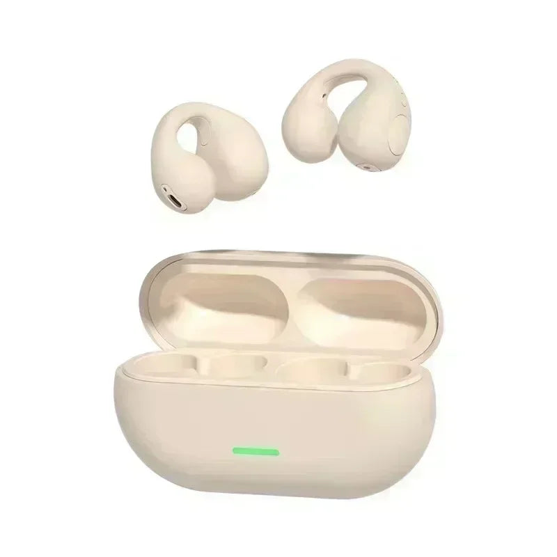 New Ear Clip Wireless Bluetooth V5.3 Headphones HIFI Stereo Music Game Noise Cancelling Earphone Sport Earbuds